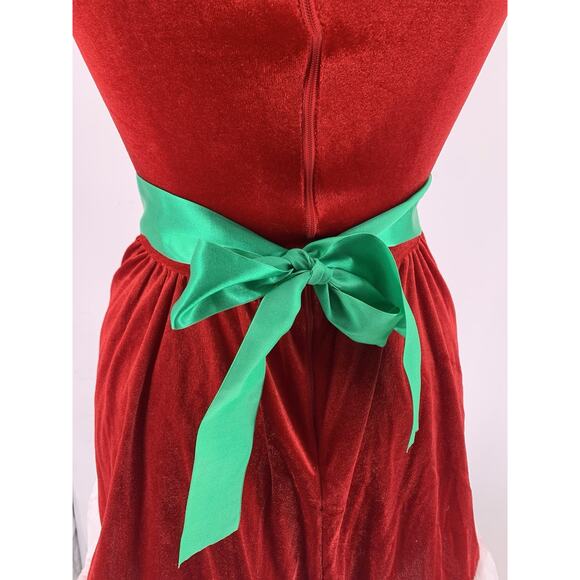 LEG AVENUE Y2K Sexy Candy Cane Mrs. Claus Santa Elf Costume Red Size Small - Picture 7 of 12